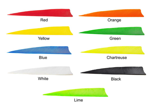 Traditional Only Shield Cut Arrow Feathers