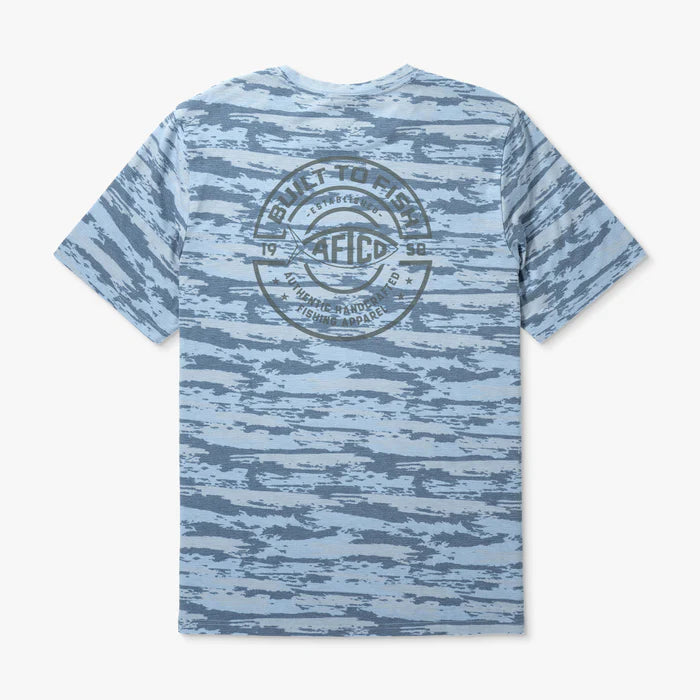 AFTCO Ocean Bound SS Printed Performance Shirt