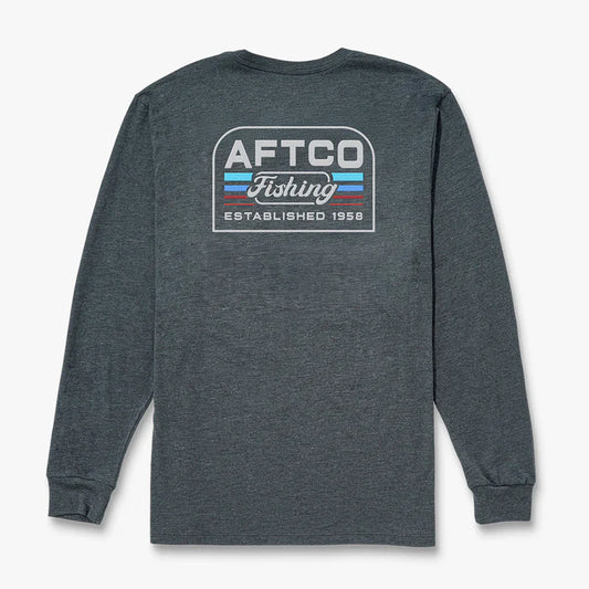 AFTCO Gradient Script LS T-Shirt
