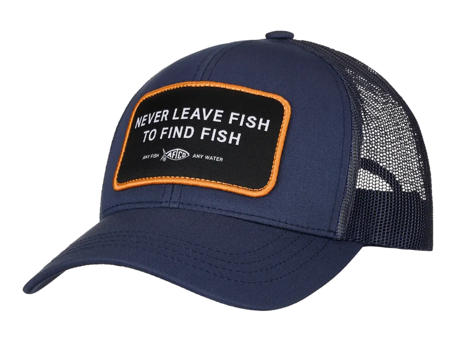 AFTCO Guide Sayings Trucker Hat Deep Navy