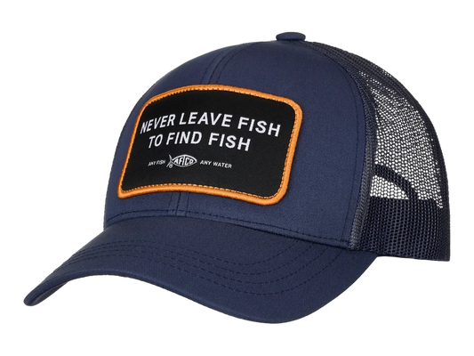 AFTCO Guide Sayings Trucker Hat Deep Navy